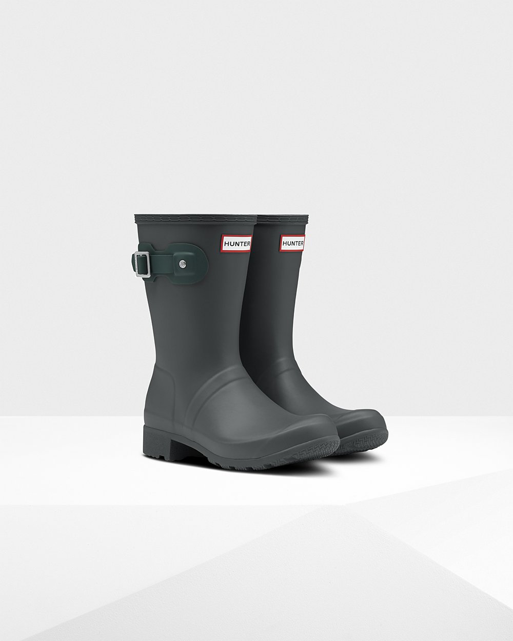 Hunter Mujer Original Tour Foldable - Botas de Lluvia Verde Oscuro - 043-EUVAOH